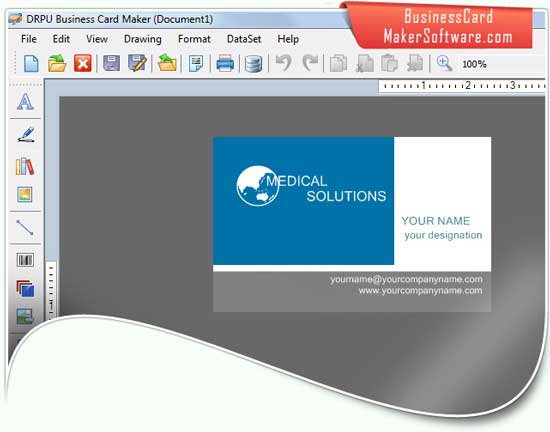 Business Card Maker utility for designing versatile customized membership cards quick Screen Shot
