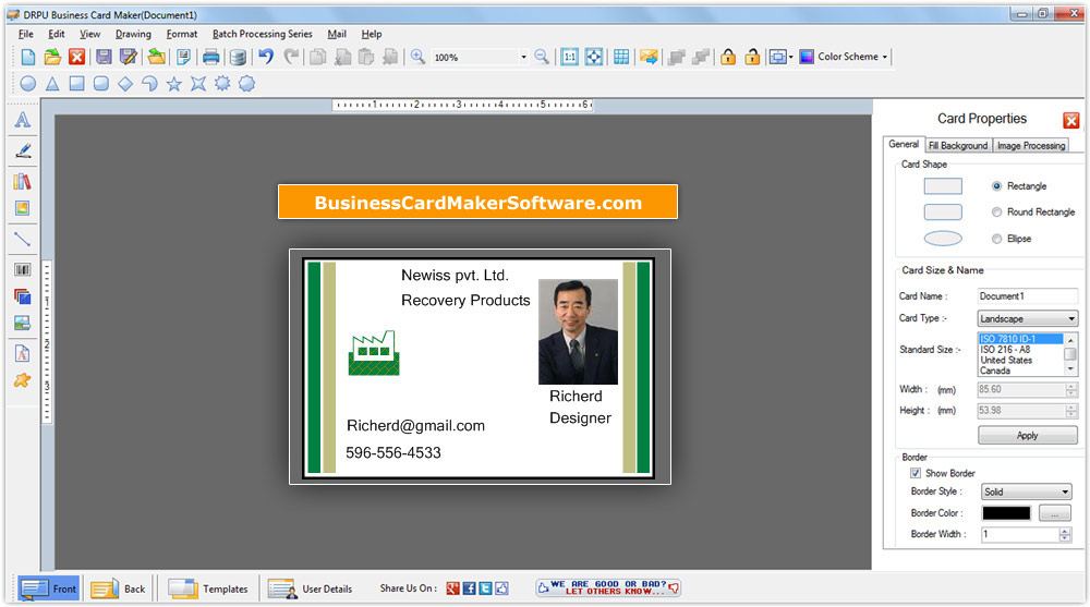 Designed Business Card Designed Business Card