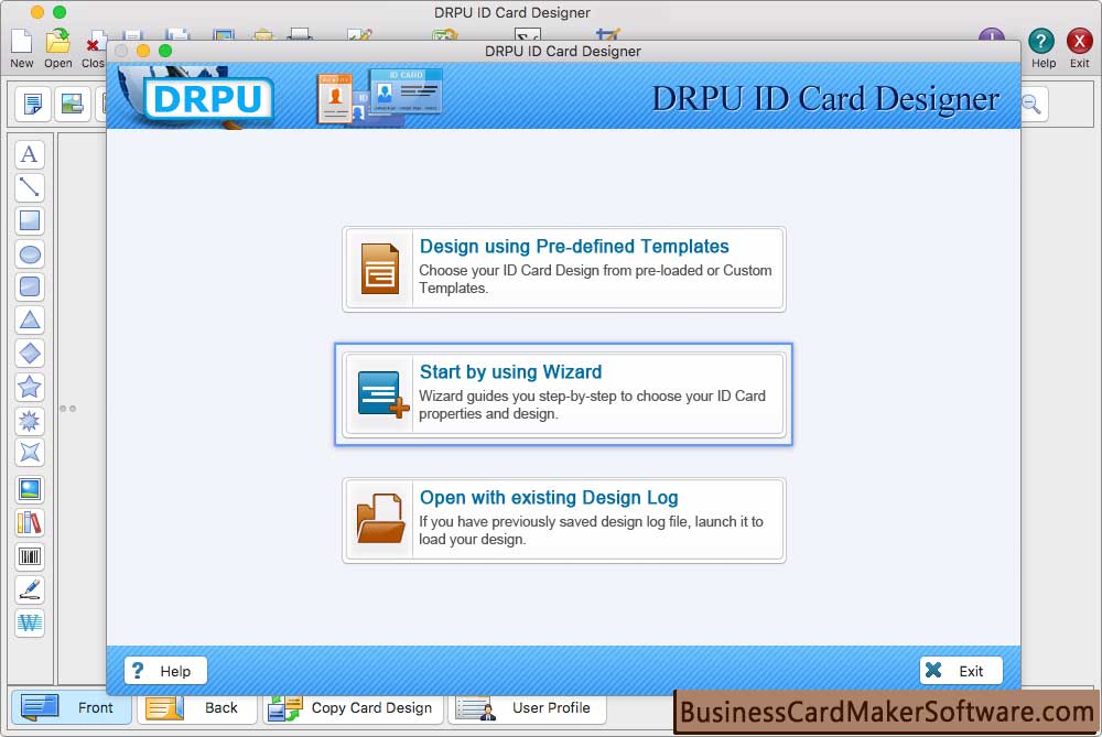 Create ID Card using Wizard