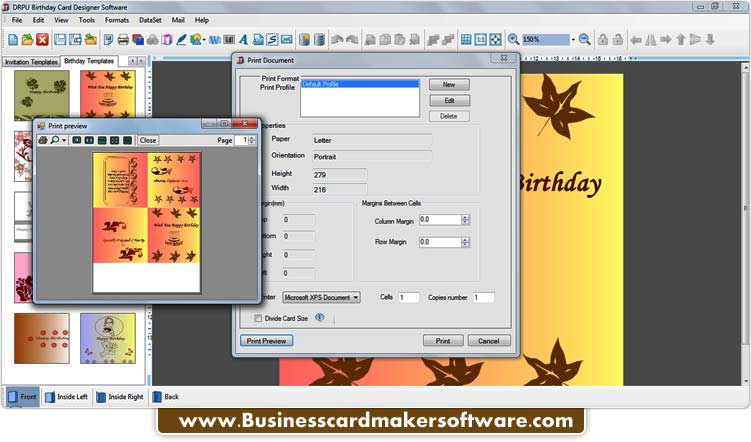 Birthday Cards Designing screenshot