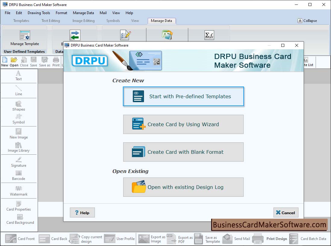 Create Card by using Wizard