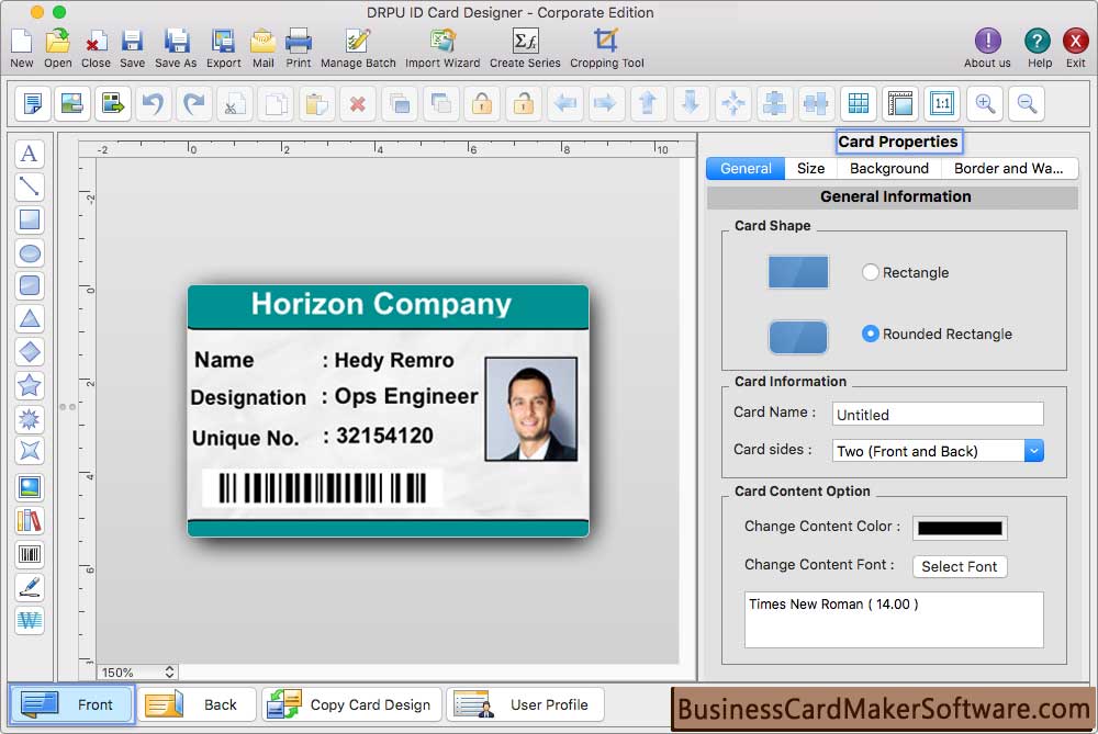 Mac ID Cards Maker (Corporate Edition)