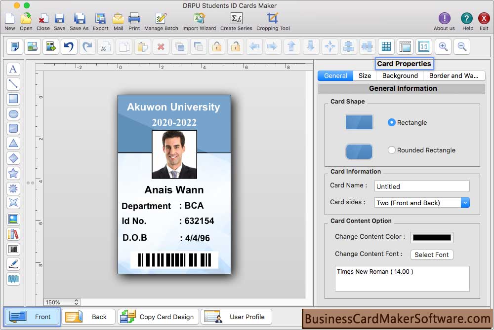 Mac Student ID Cards Maker Software